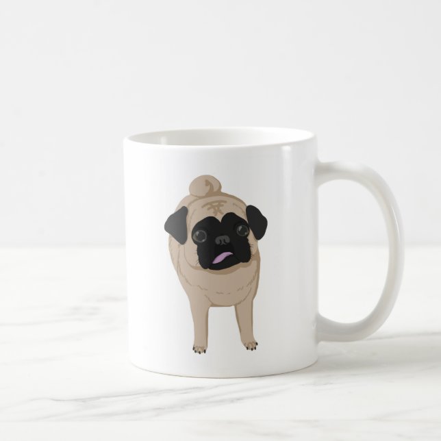 Pug Mug Front and Butt (Right)