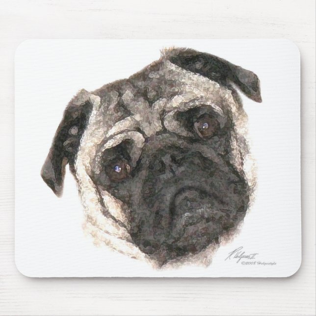 Pug Mug Mousepad (Front)