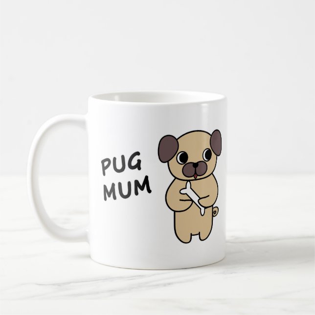 PUG MUM Coffee Mug (Left)