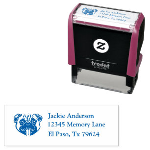 PUG Name & Return Address Self-inking Stamp