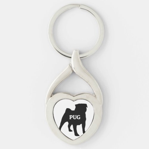 pug name silo keychain