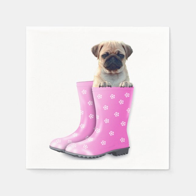 Pug Napkins (Front)