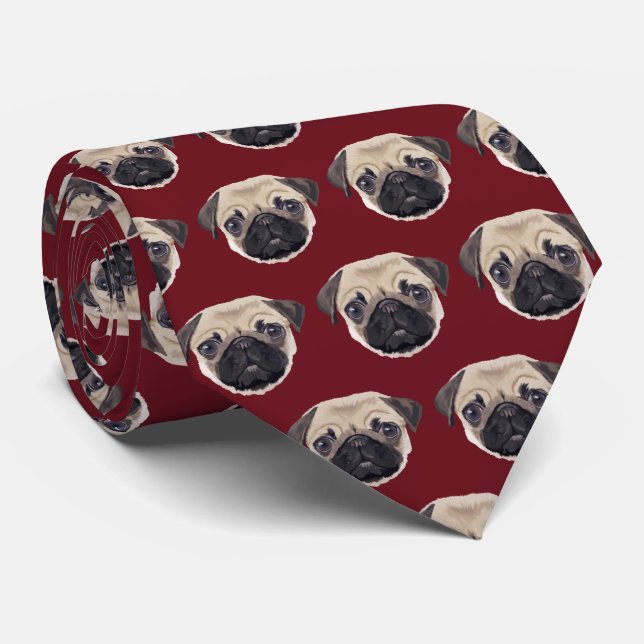 Pug Neck Tie (Rolled)