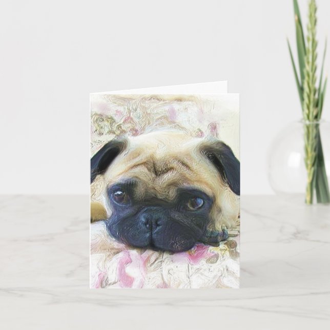Pug Notecard (Front)
