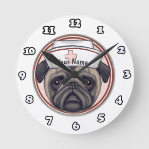 Pug Nurse clock