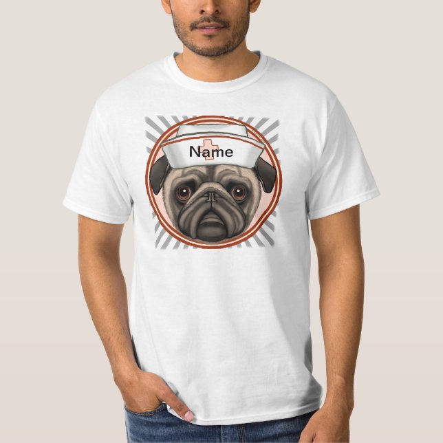 Pug nurse  T-Shirt (Front)