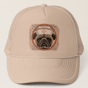 Pug Nurse Trucker Hat