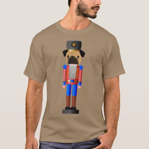 Pug Nutcracker Pets Soldier Dogs Lover Gift T_Shirt