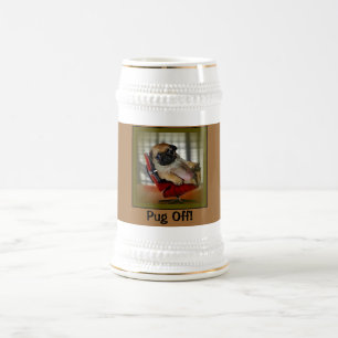 Pug Off! Beer Stein