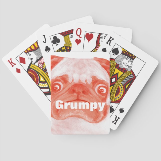 PUG_orange3.png Poker Cards (Back)