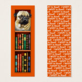 Pug Orange Bookmark (Front & Back)