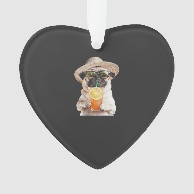 Pug     ornament (Front)