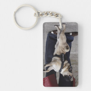Pug Out Of Control Keychain