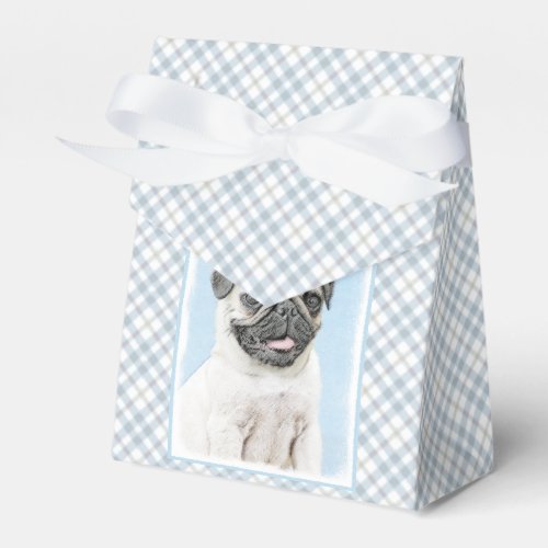 Pug Painting _ Cute Original Dog Art Favor Boxes