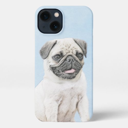 Pug Painting _ Cute Original Dog Art iPhone 13 Case