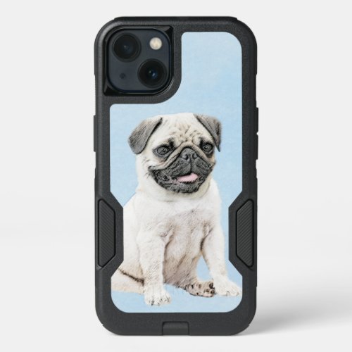 Pug Painting _ Cute Original Dog Art iPhone 13 Case