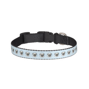 Pug Painting - Cute Original Dog Art Pet Collar