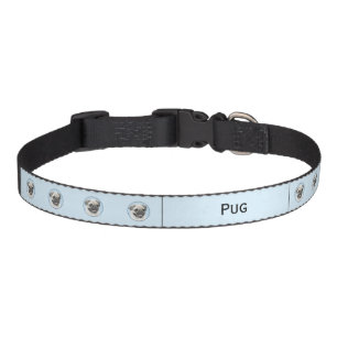 Pug Painting - Cute Original Dog Art Pet Collar