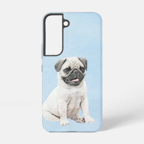 Pug Painting _ Cute Original Dog Art Samsung Galaxy S22 Case