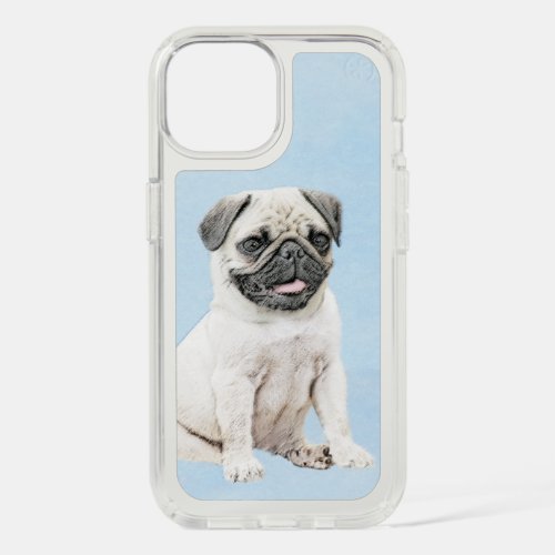 Pug Painting _ Cute Original Dog Art iPhone 15 Case