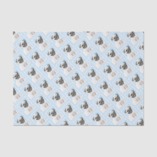 Pug Painting - Cute Original Dog Art Tissue Paper