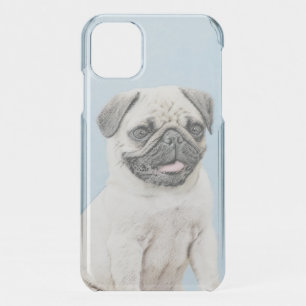 Pug Painting - Cute Original Dog Art iPhone 11 Case