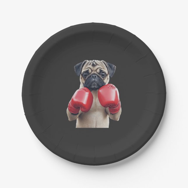 Pug    paper plates (Front)