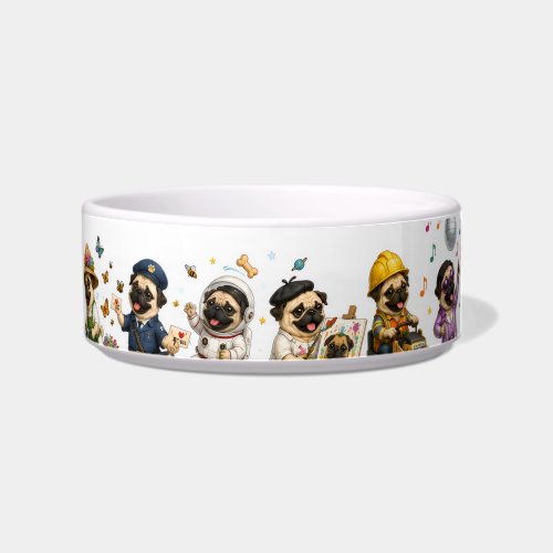 Pug Parade Bowl