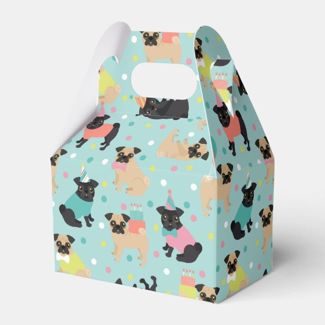 Pug Party Favor Box (Front Side)