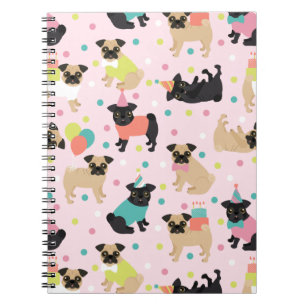 Pug Party Notebook