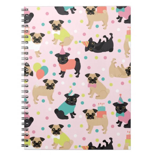 Pug Party Notebook