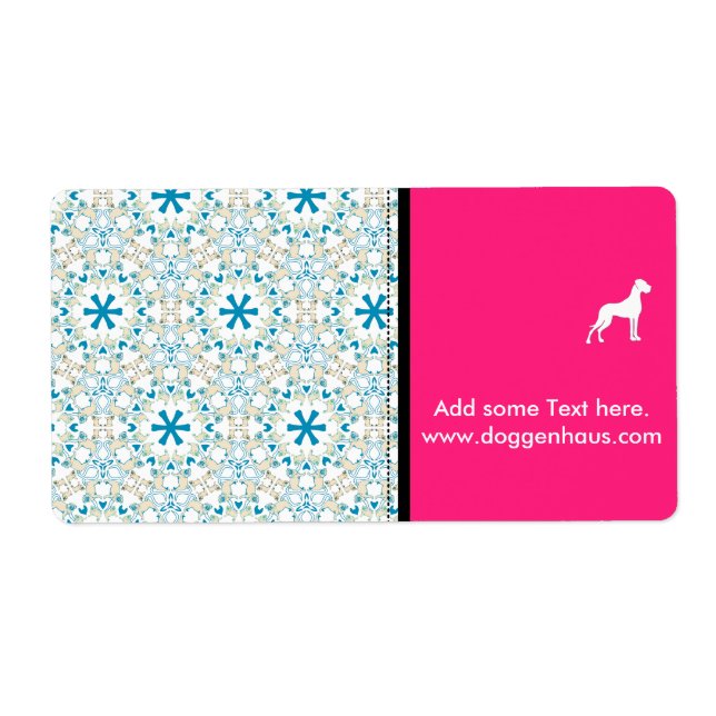 Pug Pattern Label (Front)