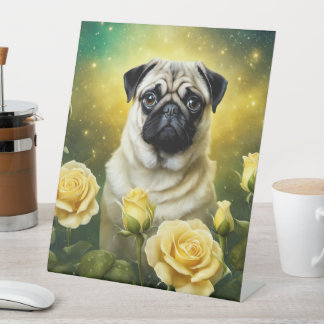 Pug Pedestal Sign