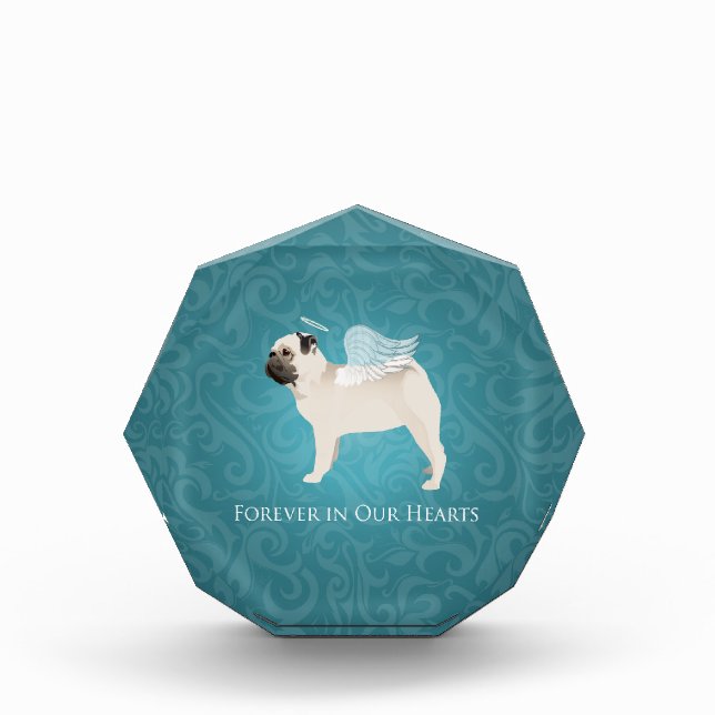Pug Pet Memorial - Pug Angel Award (Front)