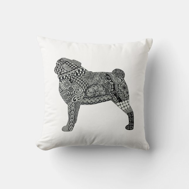 pug pillow (Front)