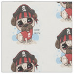 Pug Pirate Fabric