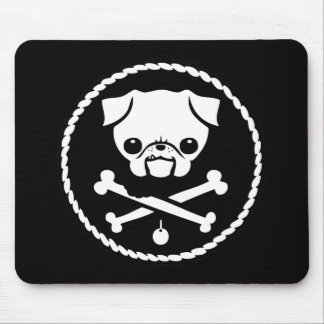 Pug Pirate Mouse Pad