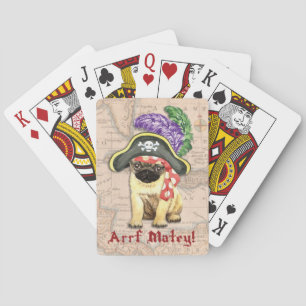Pug Pirate Poker Cards