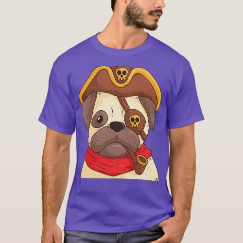 Pug Pirate T_Shirt