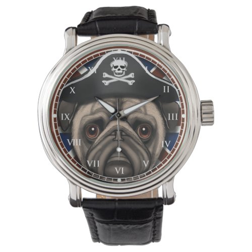 Pug Pirate watch