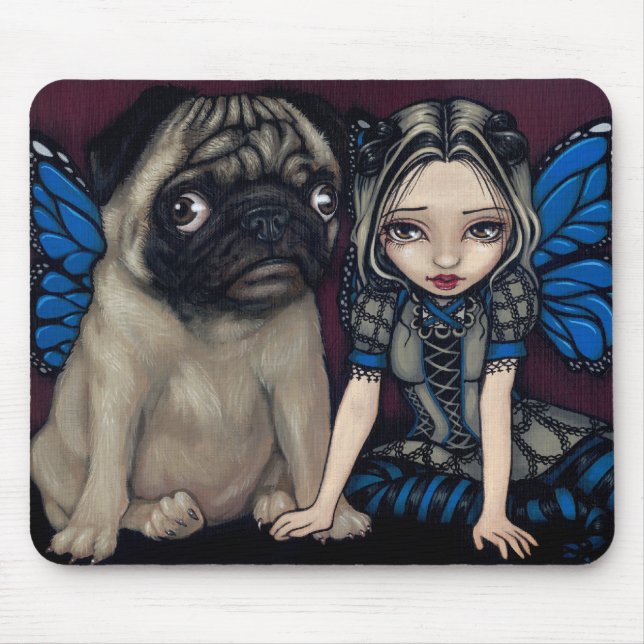 "Pug Pixie" Mousepad (Front)