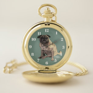 Pug Pocket Watch