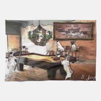 Pug Pool Hall Kitchen Towel