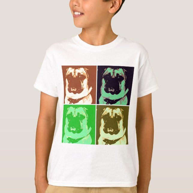 Pug Pop Art T-Shirt (Front)