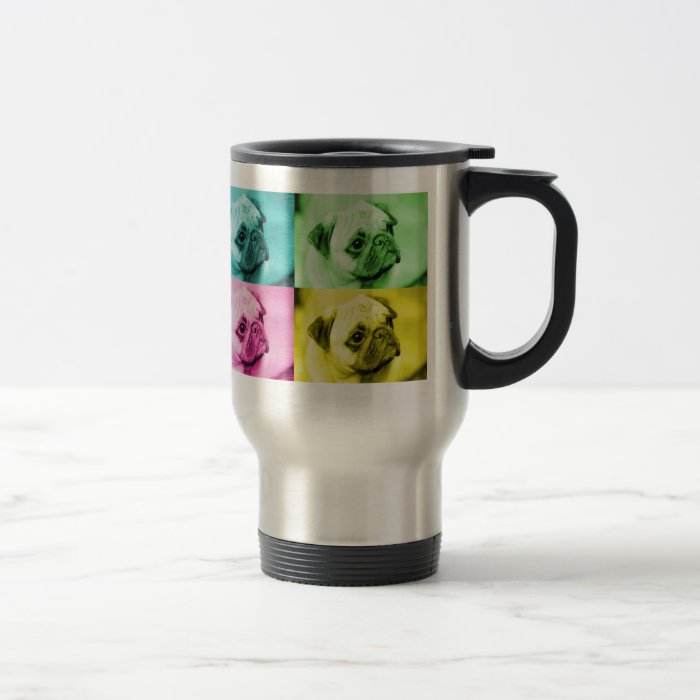 Pug “pop kind” thermal cup coffee mugs