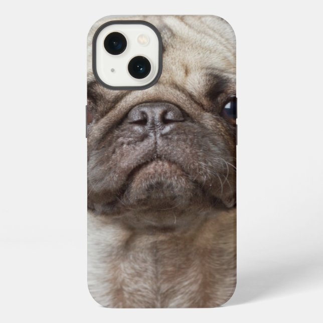 Pug Portrait Iphone Case (Back)