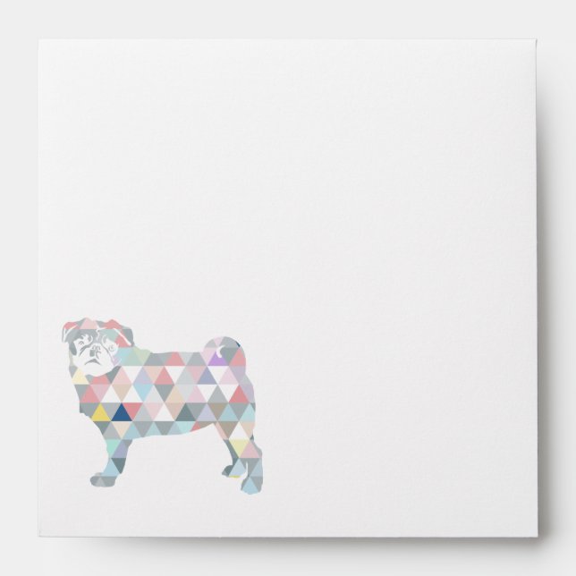 Pug Postage Envelope (Front)