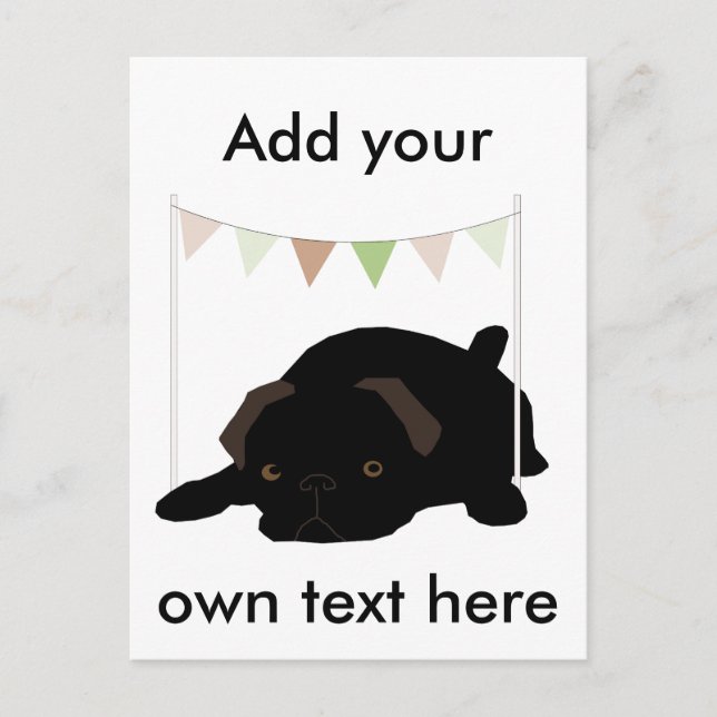 Pug Postcard (Front)