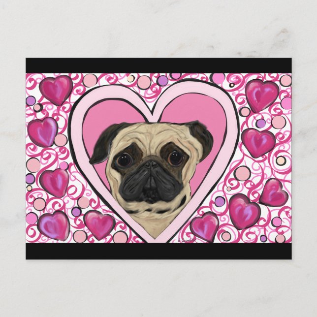 Pug Postcard (Front)