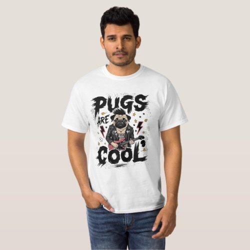 Pug Punk Rocker T_Shirt